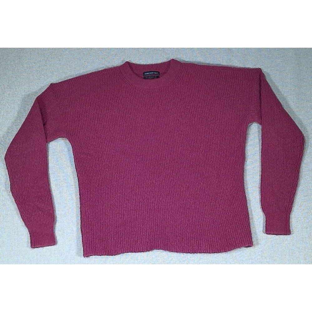 Something Navy Sweater Size S Red‎